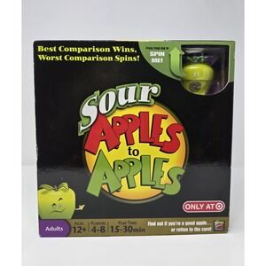 Mattel SOUR APPLES TO APPLES GAME Target Exclusive 2010 Complete Good Shape READ